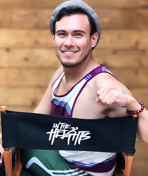 Mejia '10 on the In the Heights set