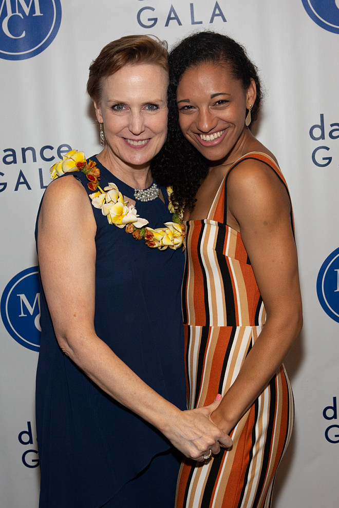 Katie Langan Professor of Dance and Chair of Dance Department and Chantelle Good '18